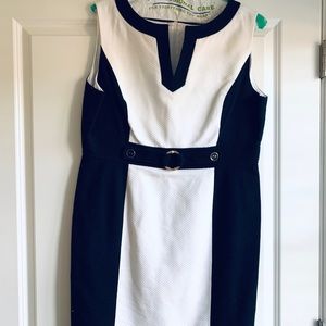 New without tags Tahari 100% cotton pique dress